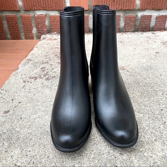 Jeffrey Campbell Hurricane Chunky Heel Rain Boots - Picture 2 of 5